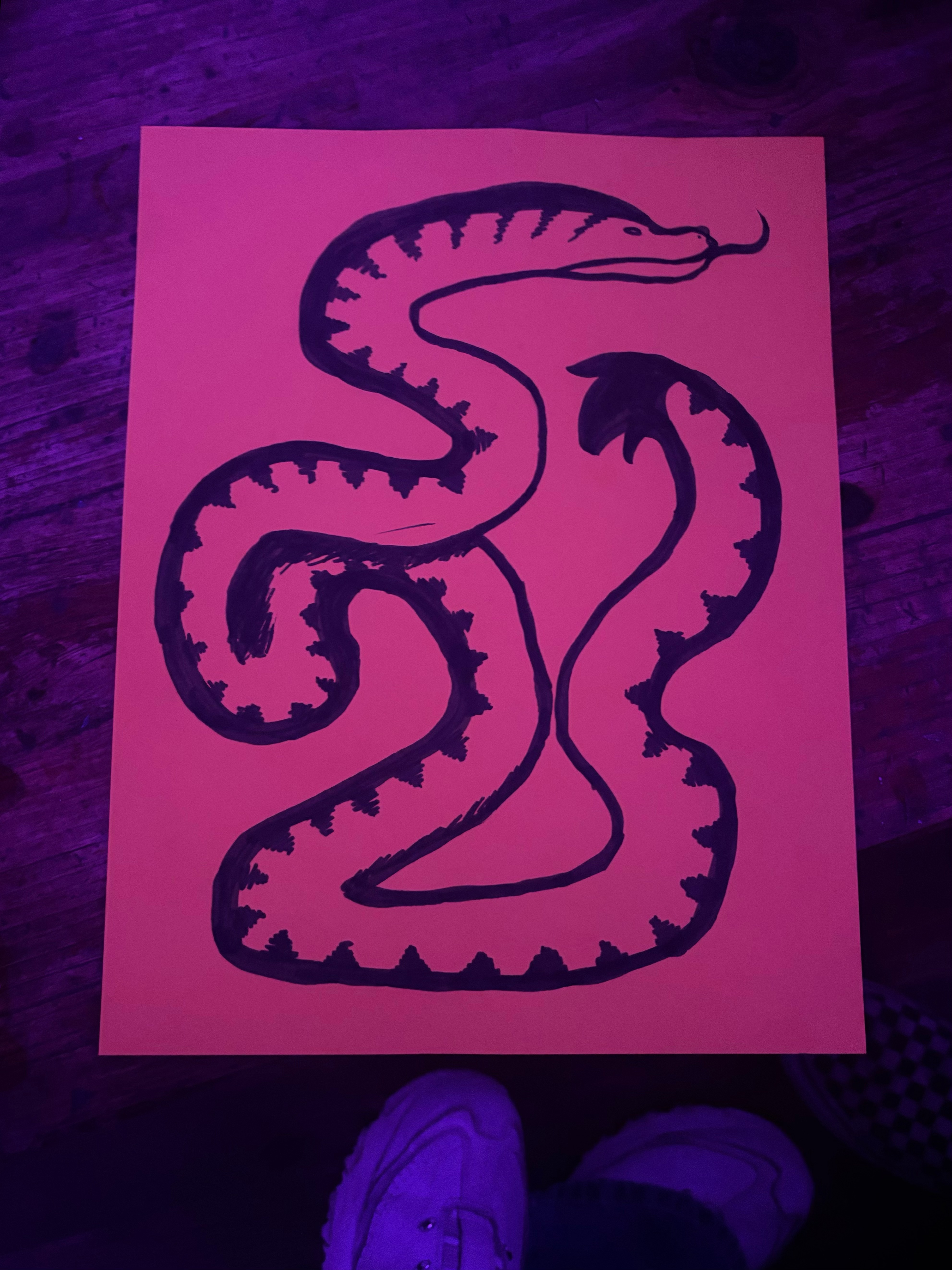 Dragon Snake with Sharpie